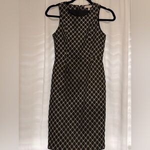 Banana Republic Geometric Print Sleeveless Sheath Dress